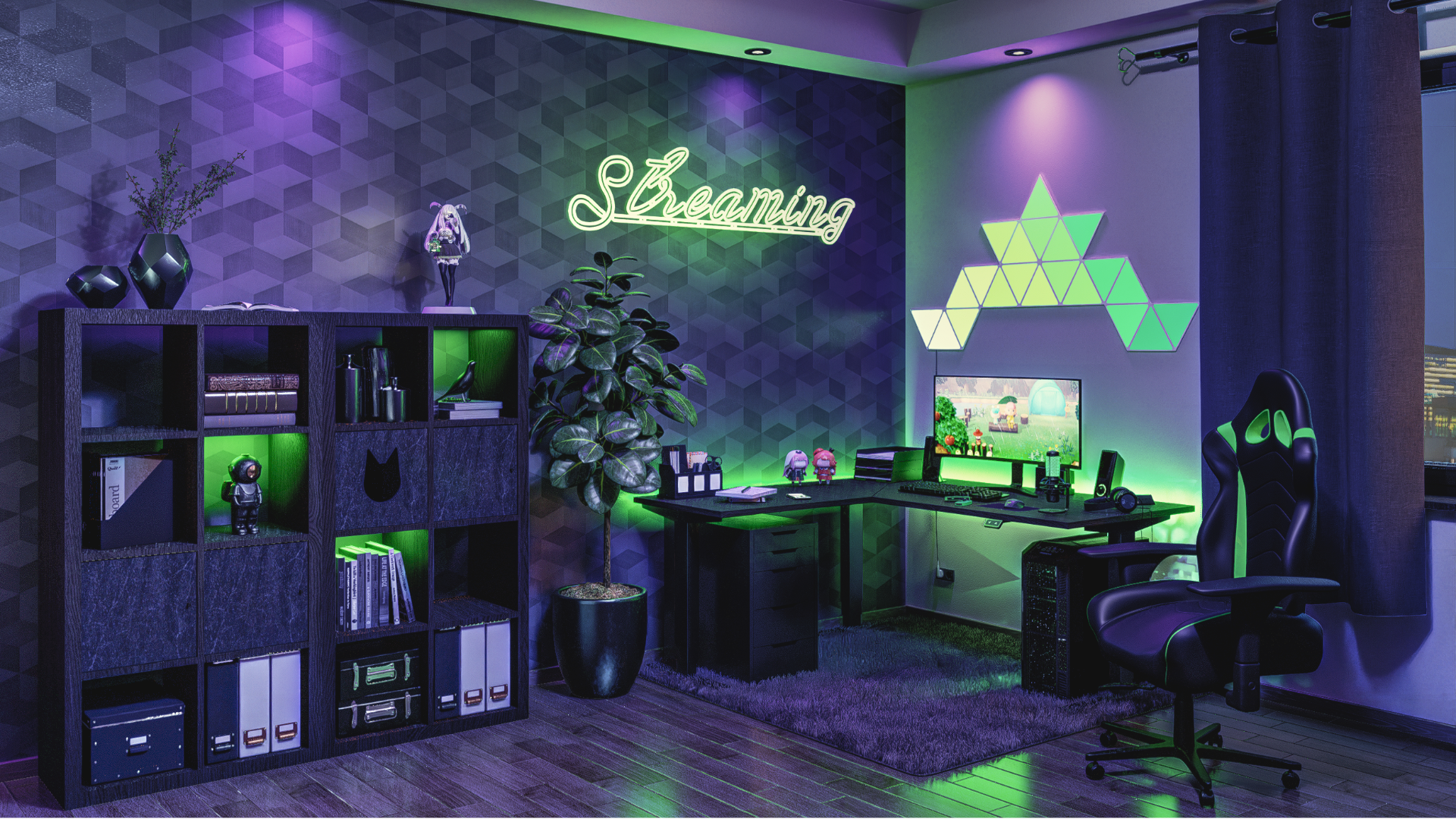 Gaming Room BG (Setup Green)